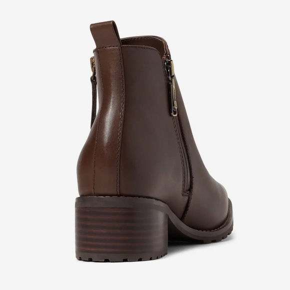 Blondo Women’s Canada Samara Brown Leather Waterproof Booties Ankle Boots NWT - Picture 5 of 15